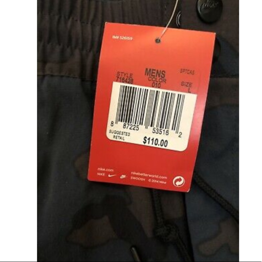 Nike Tech Mens Large WovenV442 Slim Camo Pant NWOT